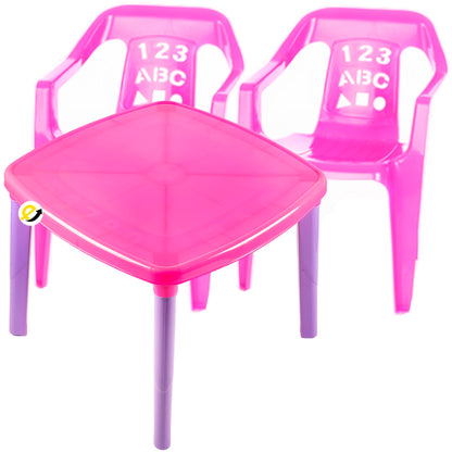 Comedor Infantil mesa y sillas para niña Baby Colors