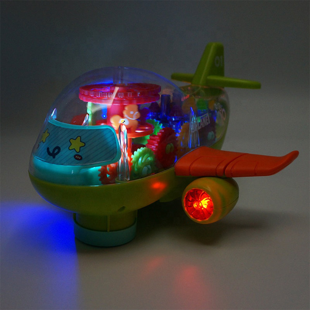 Juguetes de avión para niños pequeños, niños de 4 a 7 años, aviones de  juguete de avión de juguete musical con luces intermitentes y sonidos,  avión