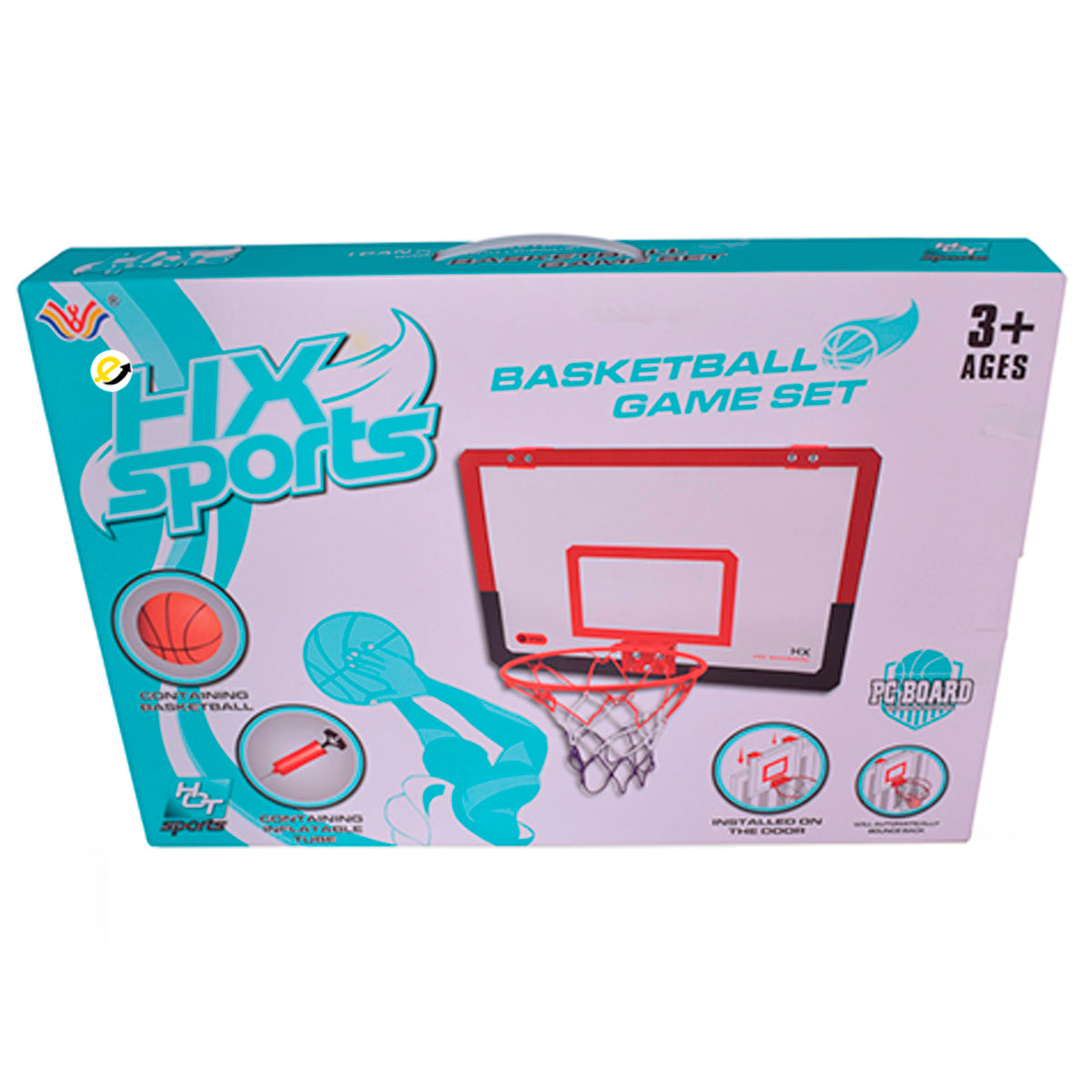 Canasta De Basquetbol Basketball Para Niños Con Bola Incluida Inflador  Calidad