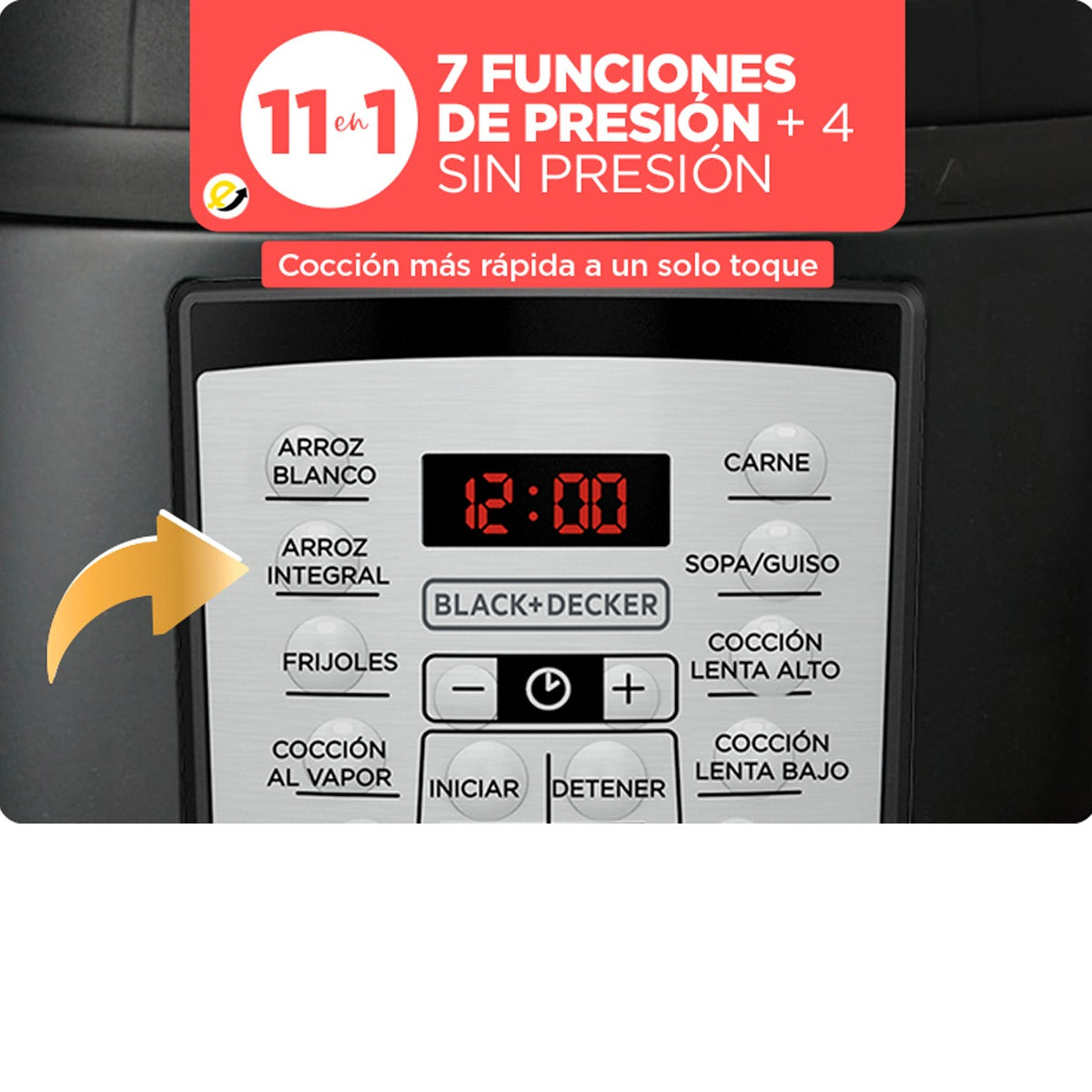 Olla multifuncional 5lt black and decker