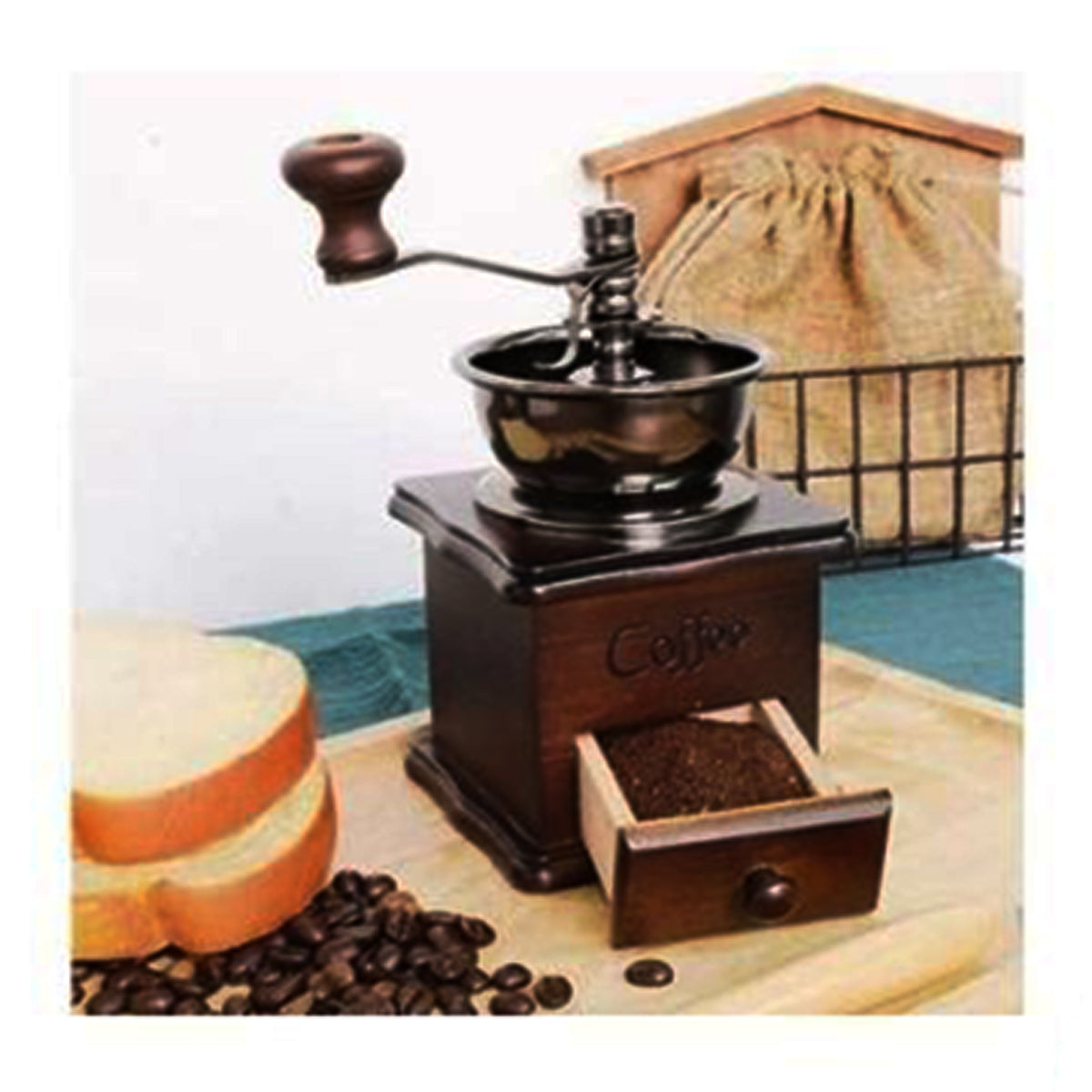 Maquina para moler café pintada mano de haciendas cafeteras museo y el  pueblo de Popayan. ‪#‎cafe‬ ‪#‎colo…
