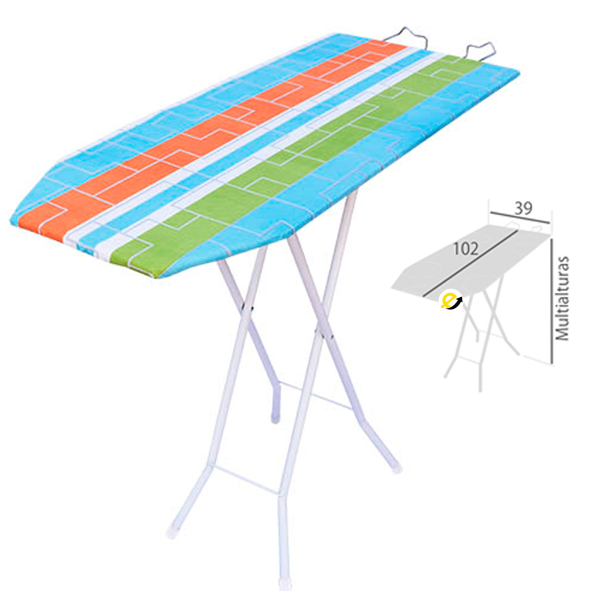 Reliable Tabla de planchar para el hogar de 320 libras, hecha en Italia,  mesa de planchar para el hogar 2 en 1 con superficie de prensado grande de  55
