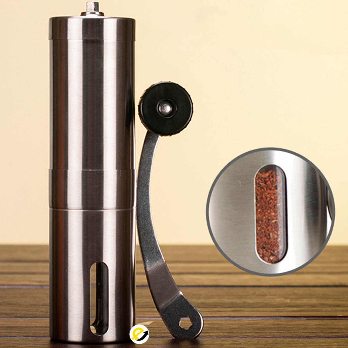 MYIME - Molinillo manual de granos de café, rebabas cónicas de acero  inoxidable, molinillo de café portátil con molinillo de café manual de  grado